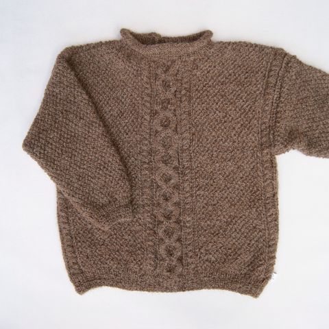 PERLE SWEATER taupe, 3 mdr-6 år